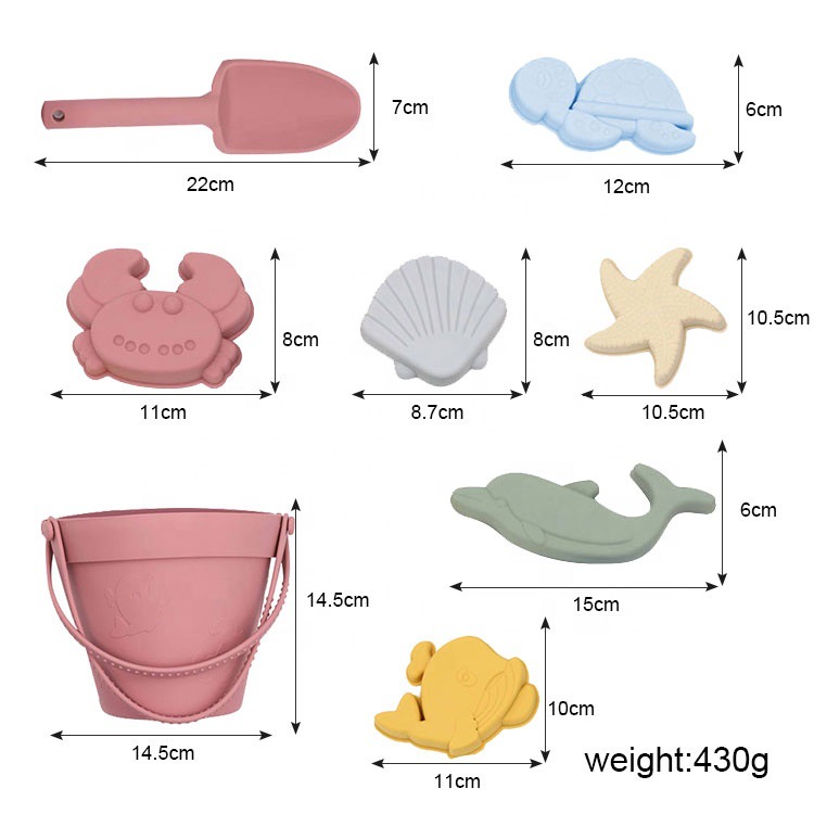 silicone beach toys for children