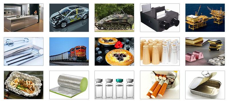 Food Grade Sheet Aluminum Foil Coil 300mm 2350mm 8011 Coated