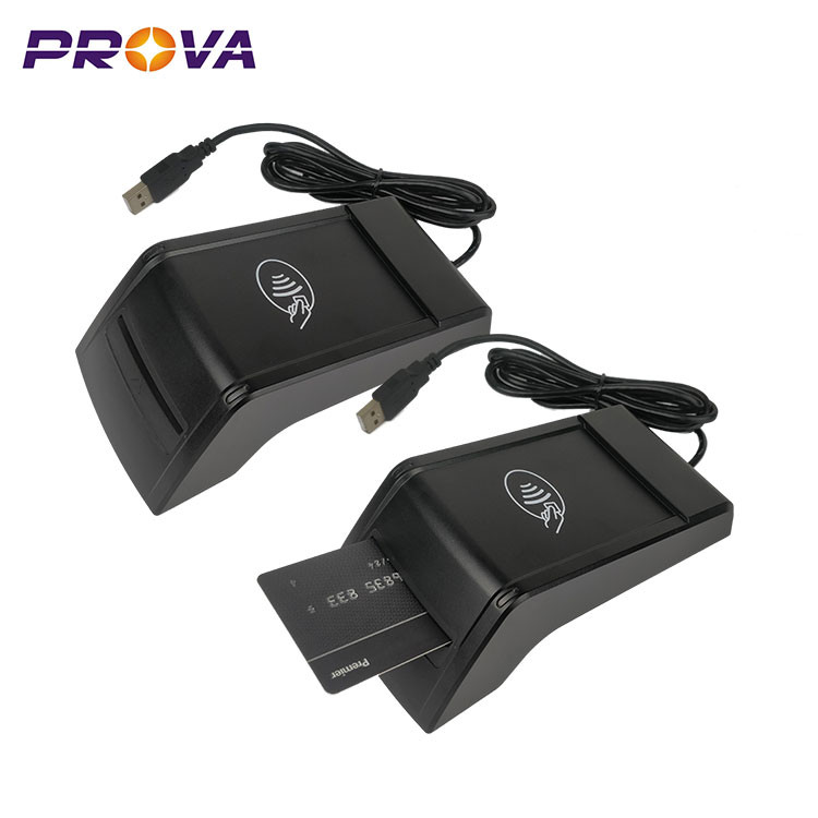 Interface Contact & Contactless Chip Card Reader With USB HID PCSC Interface