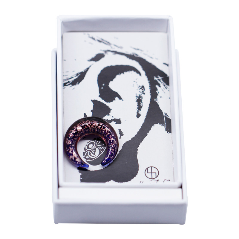 Pyrex Glass Spiral Ear Tapers 4G Pincher Body Jewelry Rainbow Color