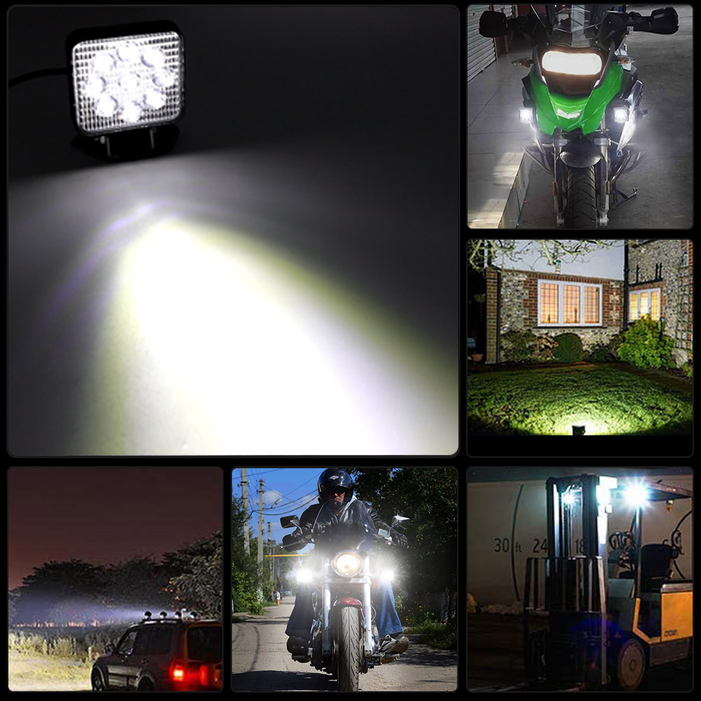 9 Bead White 12V Available Motorcycle Projector Mini Headlight