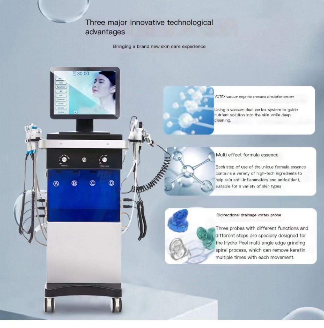 Blackhead Remover Hydra Beauty Machine Facial Skin Aqua Deep Cleaning 14 In 1