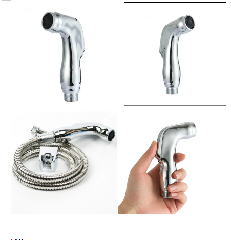 Stainless Steel Bidet Push Shower Head For Sustainable Rinse Bathroom Bath Shower Hand