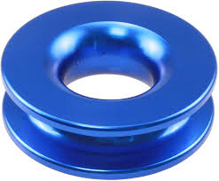Custom Logo Accepted Offroad Vehicle Winch Snatch Aluminum Recovery Ring with Soft Shackle