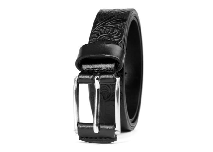 Soft Women Vintage 125CM Embossed Pure Leather Belt