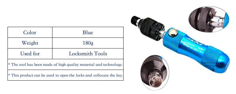 KLOM Tubular 7pin Lock Pick Set Tubular Locksmith Lock Quick Open Tool
