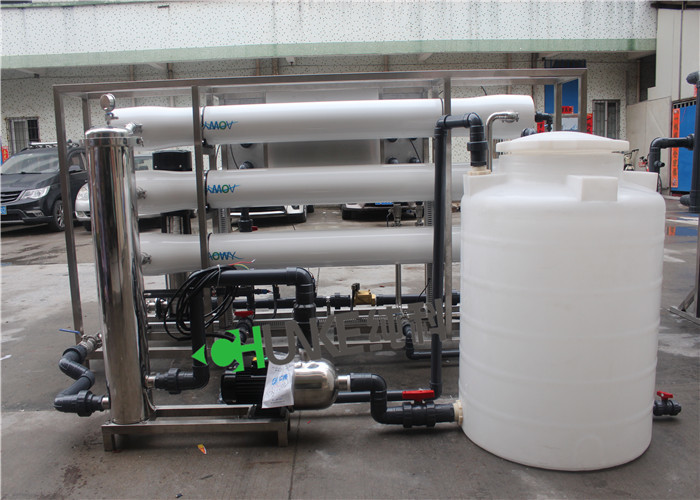 6TPH Automatic Water Purification System / Ro Water Treatment Plant With CIP System Seko Dosing Pump