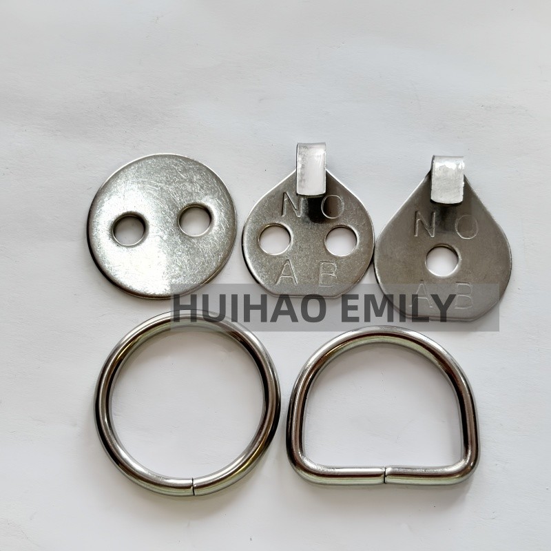 22mm Dia Stainless Steel Lacing Hook Washers Attaching Removable Blankets