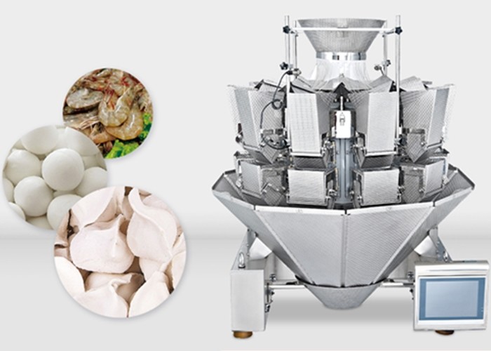 Multiple Language Frozen Food Multihead Weighing Machine