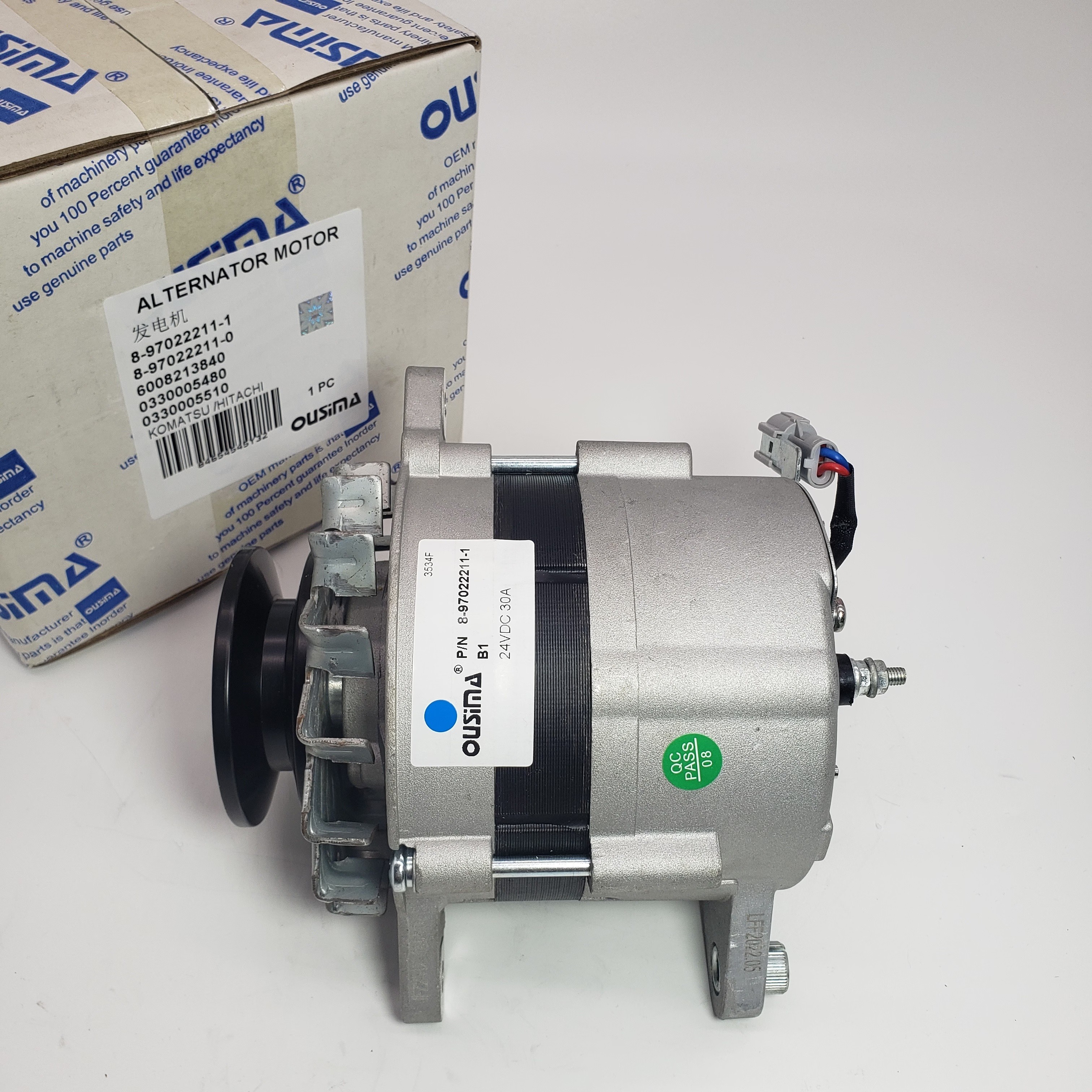 8-97022211-1 8-97022211-0 Excavator Alternator 6008213840 0330005480 0330005510 For KOAMTSU HITACHI SUMITOMO 4BD1