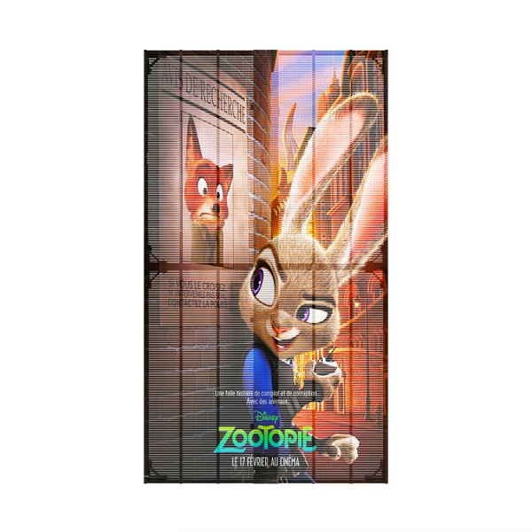 Transparent LED Grille Screen SMD1921 Waterproof IP67 For Retail Stores Shopping Malls