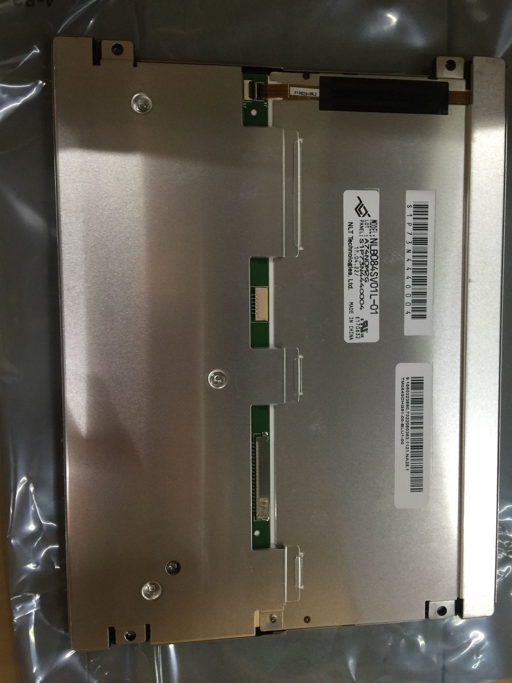 NLT 800×600 8.4" 400nits LCM WLED LVDS NEC TFT Display NLB084SV01L-01