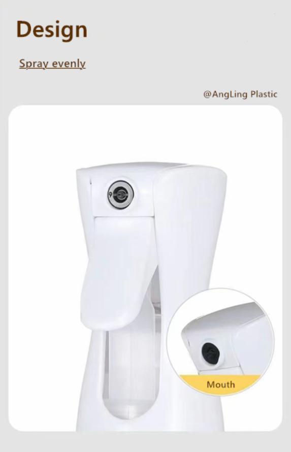 500ml Plastic Continue Sprayer Pet Bottle with Clip Locked