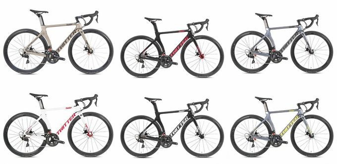 TWITTER THUNDER Carbon Fiber Road Bicycle Disc Brake 22 Speed Alloy Wheel For Road