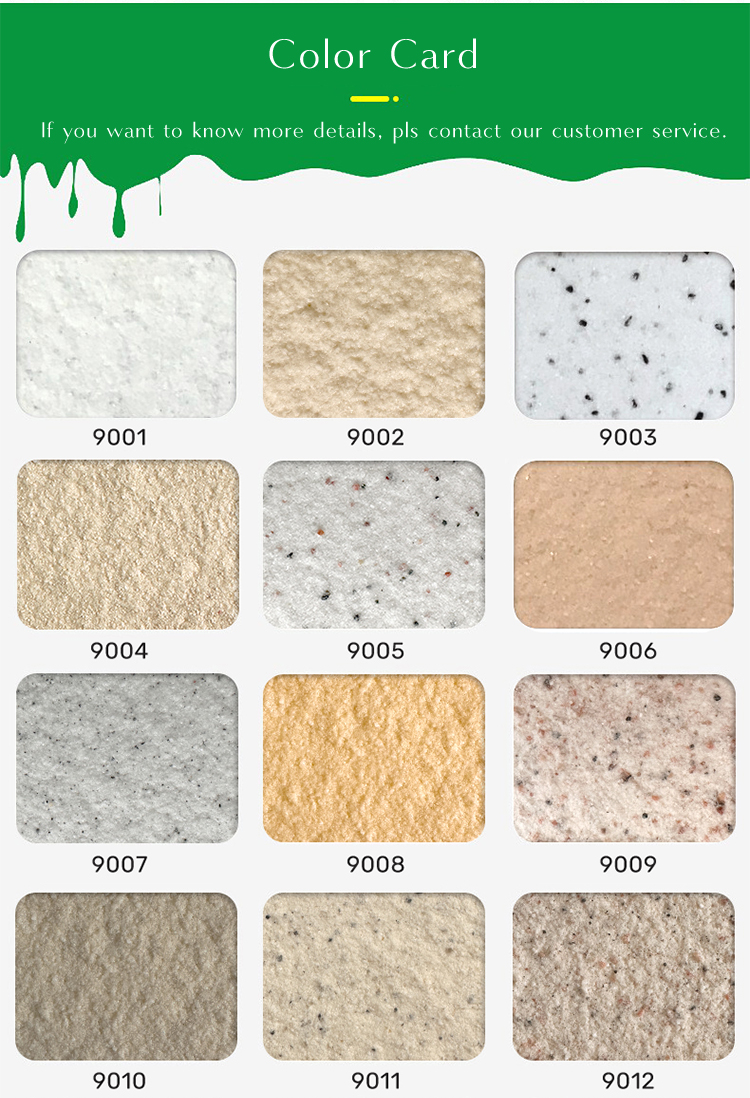 20KG/BUCKET Natural Stone Textured Paint High Adhesion Coating for Outside Wall Paint