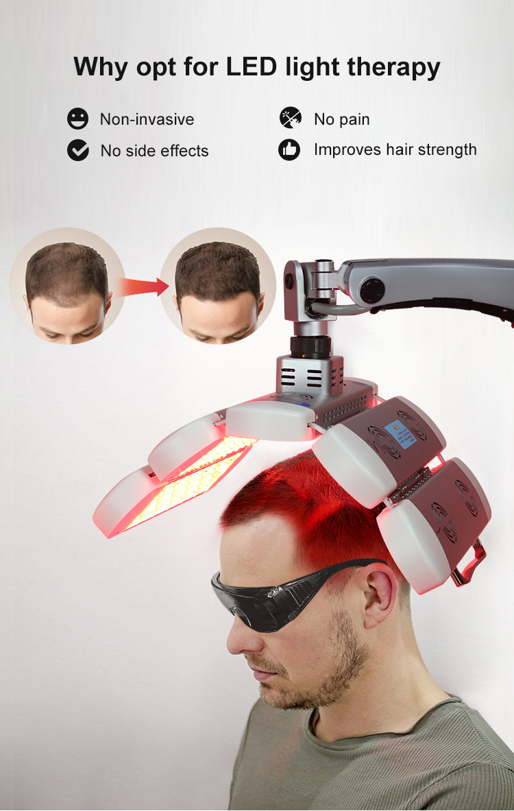 Led Light Hair Regrowth Therapy Machine Hair Regeneration Led Laser For Hair Growth