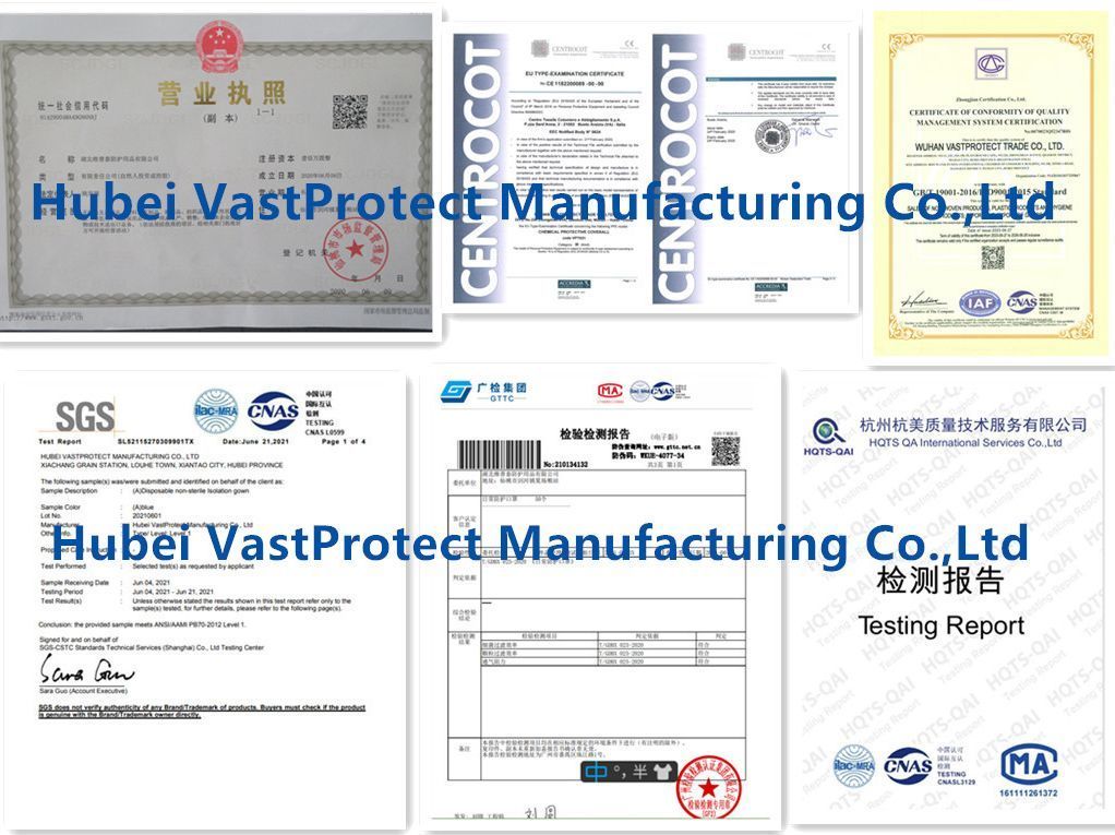 Industrial Safety PPE Supplies Non-Woven Consumables Visitor Jacket Coat Tyvek Microporous SMS PP Disposable Lab Coat