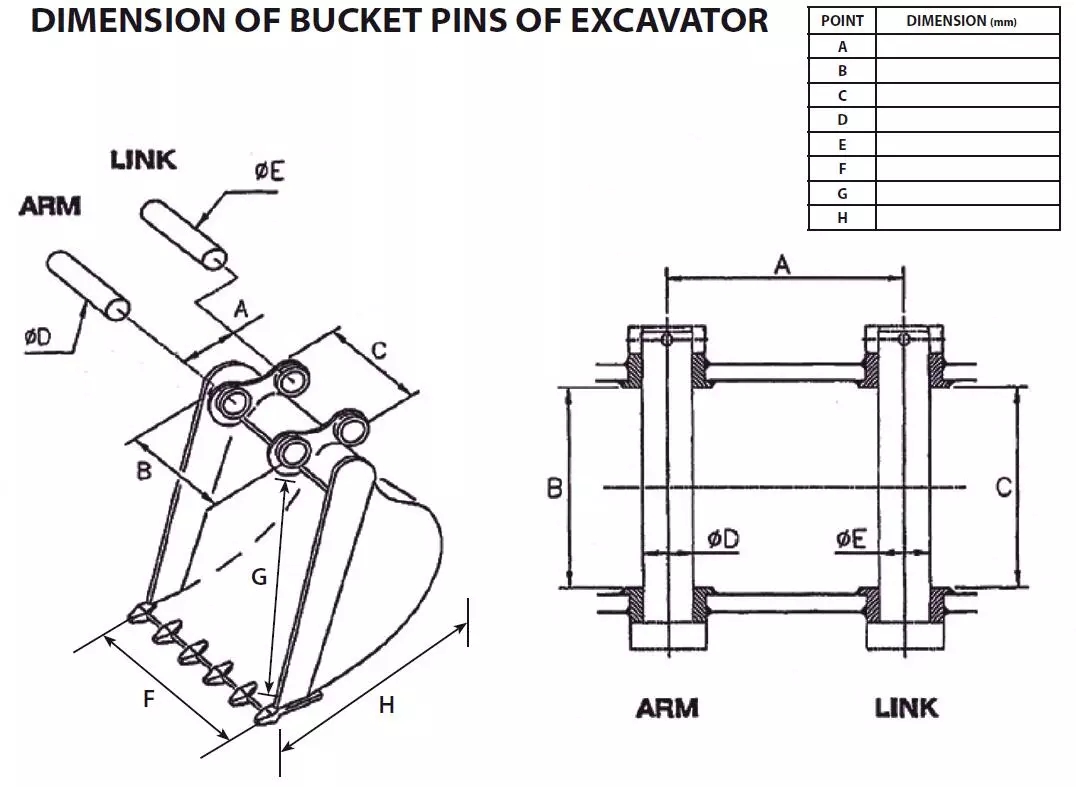 Customized Excavator Narrow Rock Bucket Used For Excavator ZX70 Parts