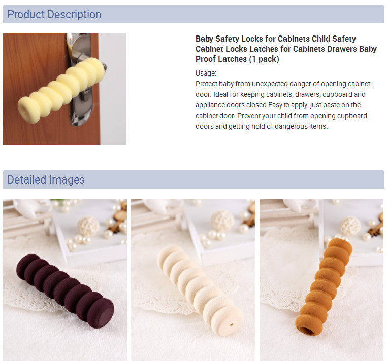 Eva Foam Door Handle Covers Baby Proof Colorful Safety Handle Gloves
