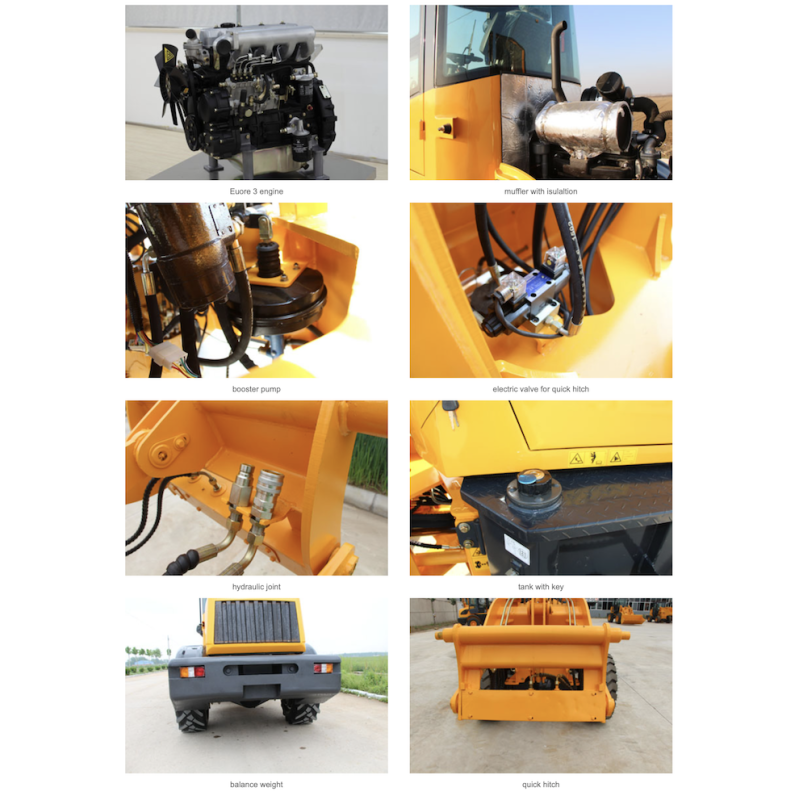 GET - KM15 Heavy Construction Machinery Mini Wheel Loader Long Life Time