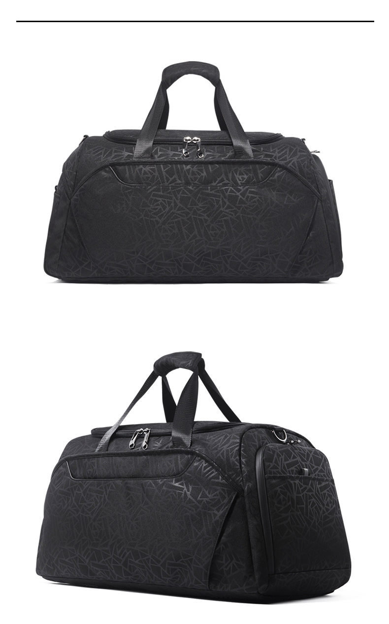 Black Crossbody 55L Duffle Bag Travel Luggage Handbag 1.1KG