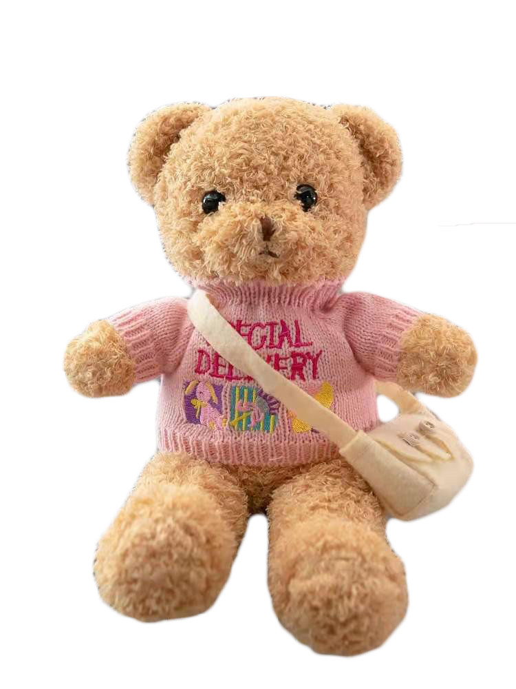 30cm Stuffed Teddy Bear Plush Toys With Backpack Girl'S Birthday Present Customized