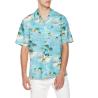 Buy cheap Printed Linen Mens Short Sleeve Tropical Shirts OEM Business Casual Hawaiian from wholesalers