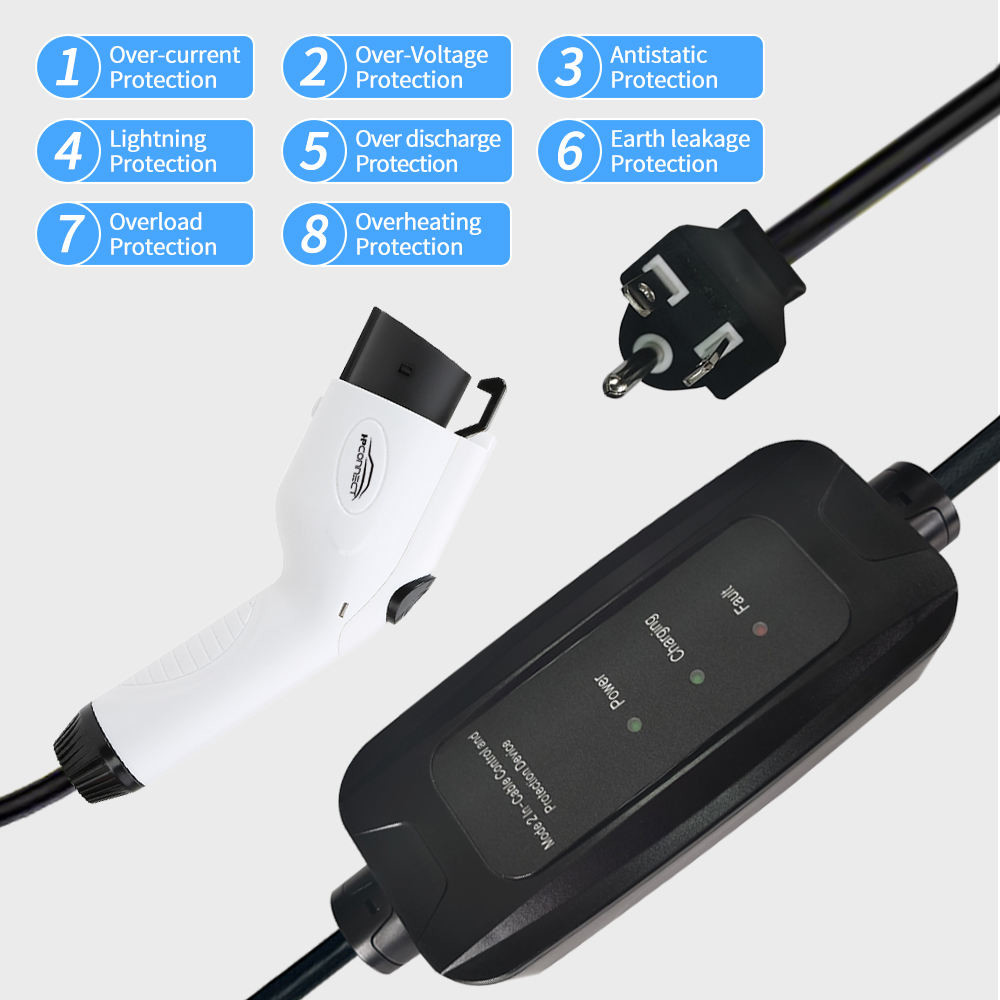 Best Saej 1772 Mode2 16A Portable EV Car Charging Electric Charger Electric Charging