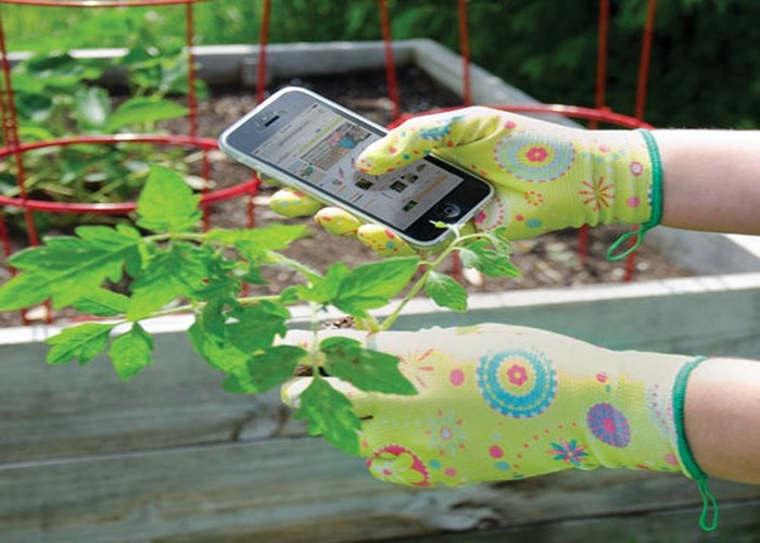 Lightweight Garden Work Gloves Elastic Knit Cuff 13 G Nylon Liner Material