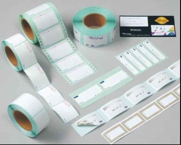 Smart Adhesive Contactless Blank Rfid Tags / 13.56 Mhz Rfid Sticker
