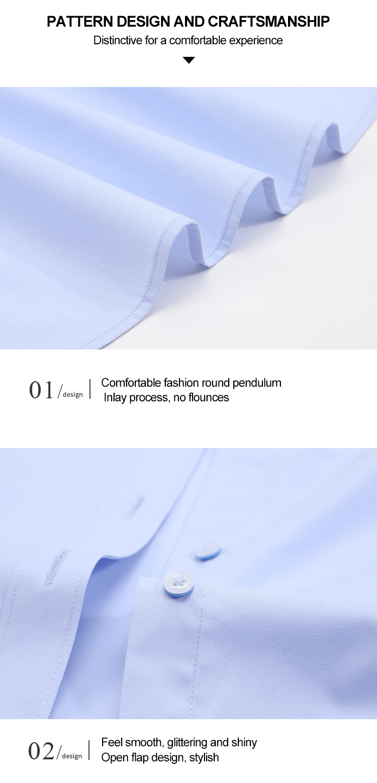 Professional Office Attire 100% Cotton Shirts for Men and Women No Ironing Required