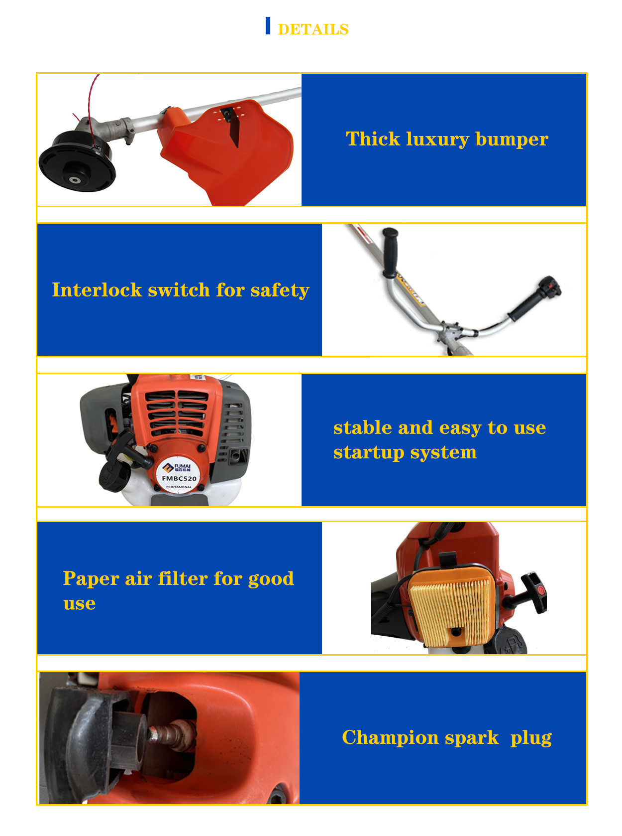 Gasoline Brush Cutter Professional For Horticulture And Agriculture