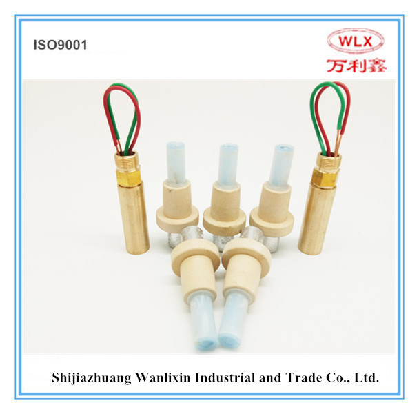 Pt-Rh Expendable Immersion Thermocouple, Disposable Thermocouple