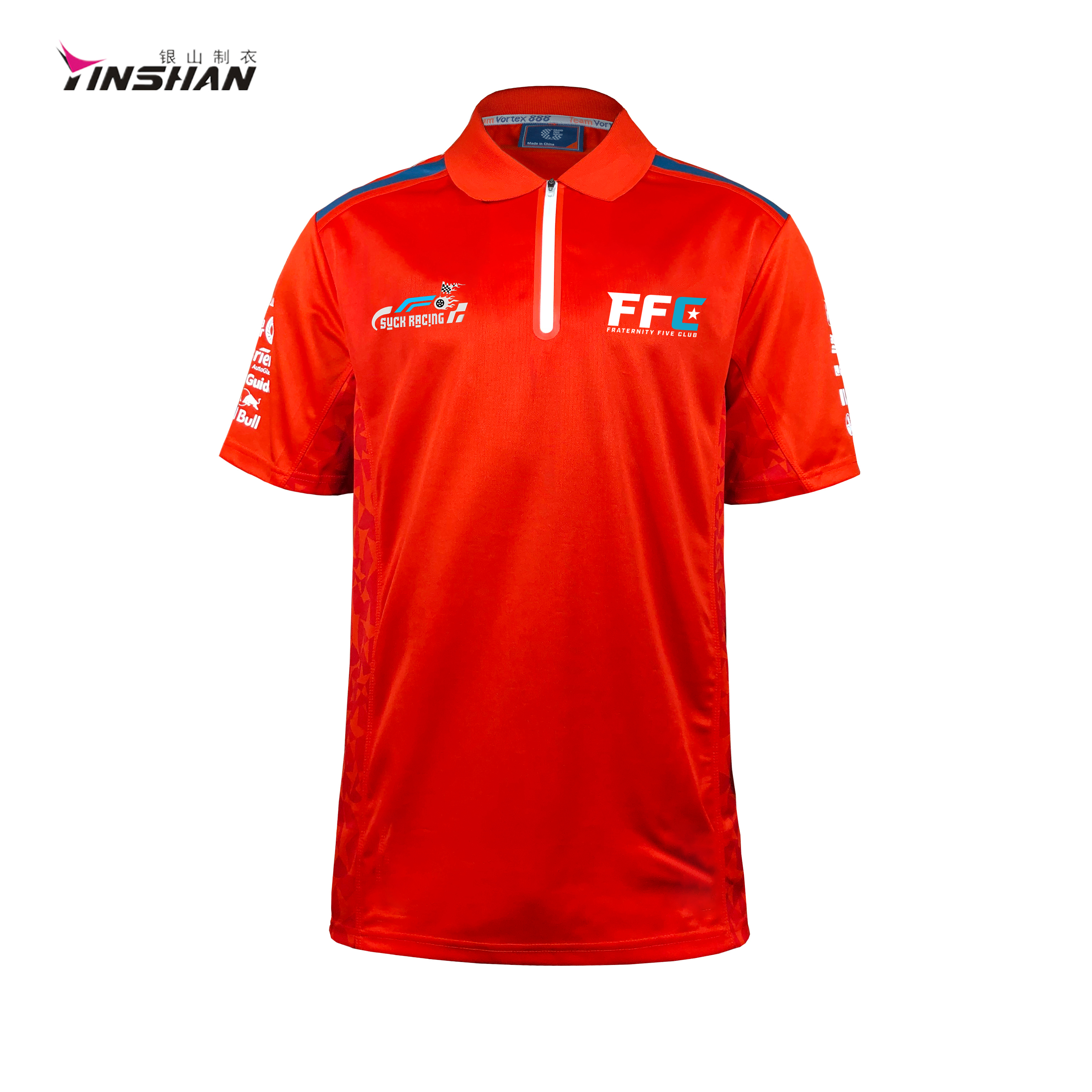 Customized Color F1 Sportswear Polo Shirt with Custom Uniform Racing Printed Logo Design