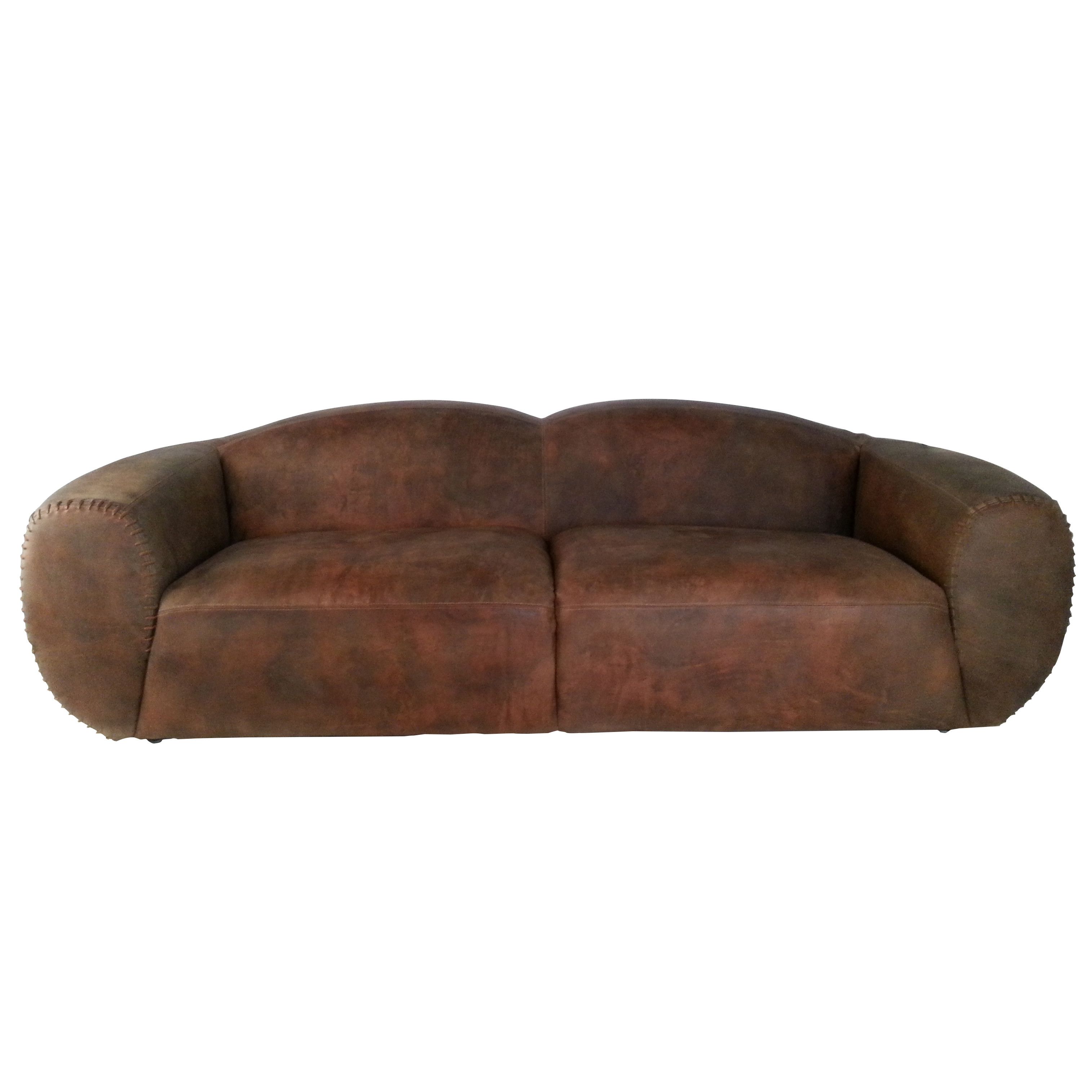 Light Brown 127cm 2 Seater Bean Bag Sofa For Adults