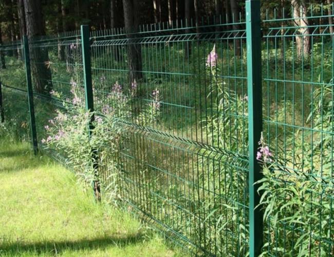 2''× 4'' Rectangle Hole 3D Curved Welded Wire Mesh Fence Weldmesh Fencing Panels