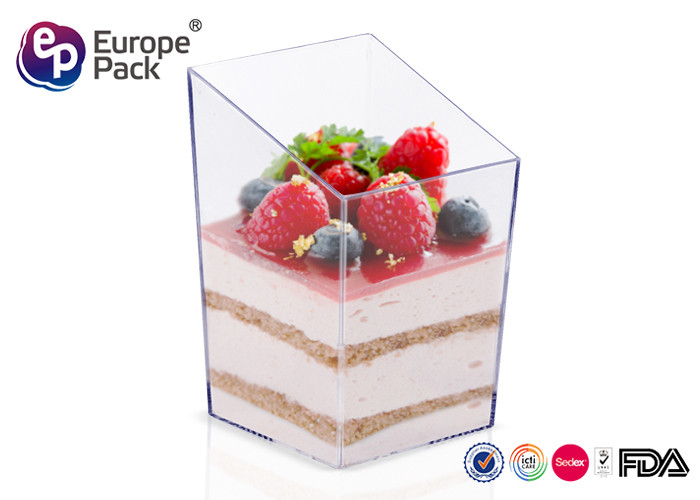 Disposable Plastic Dessert Cup 85Ml Food Grade Plastic Dessert Cup