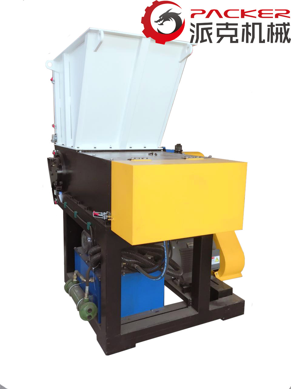 Single Industrial Plastic Shredder 380V 3 Phase 650*1050mm Feeding Mouth