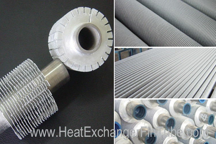 Copper Extruded Aluminum Fin Tube For Heat Exchanger 13FPI Min