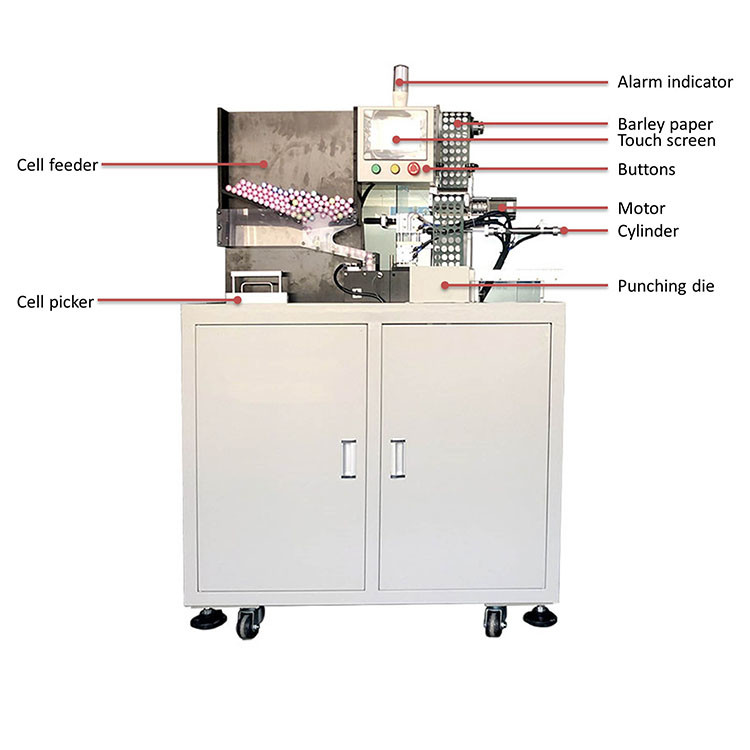 18650 Battery Cell Sticking Machine 800W 4000 Pcs/H Speed