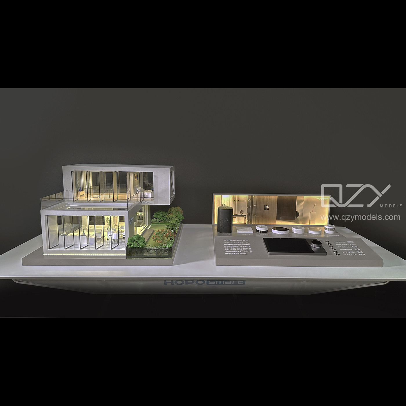 HOPO Monochrome Model Architecture 1:20 Smart House