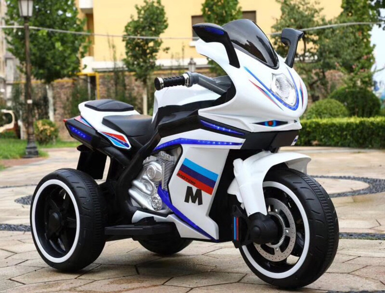 2-8 Years Old Kids Ride On Motorcycle with Music and Light/12V Rechargeable Battery