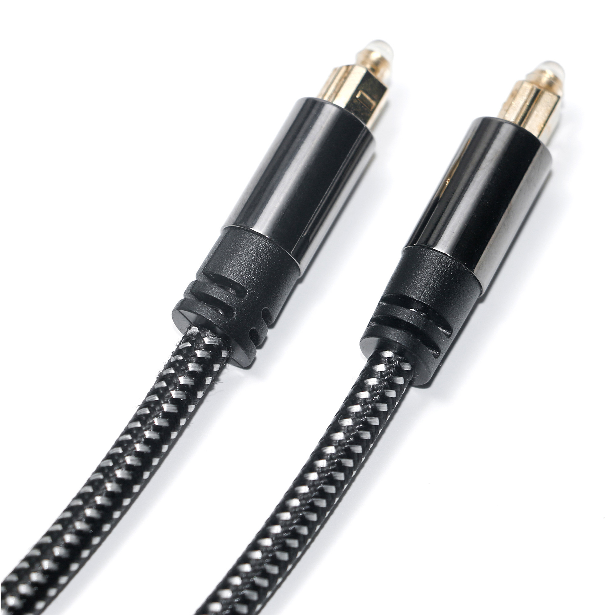 Factory Outlet Brand New Toslink Digital Optical Audio Cable SPDIF Woven Net Plated Gold Amplifier Cable For Subwoofer