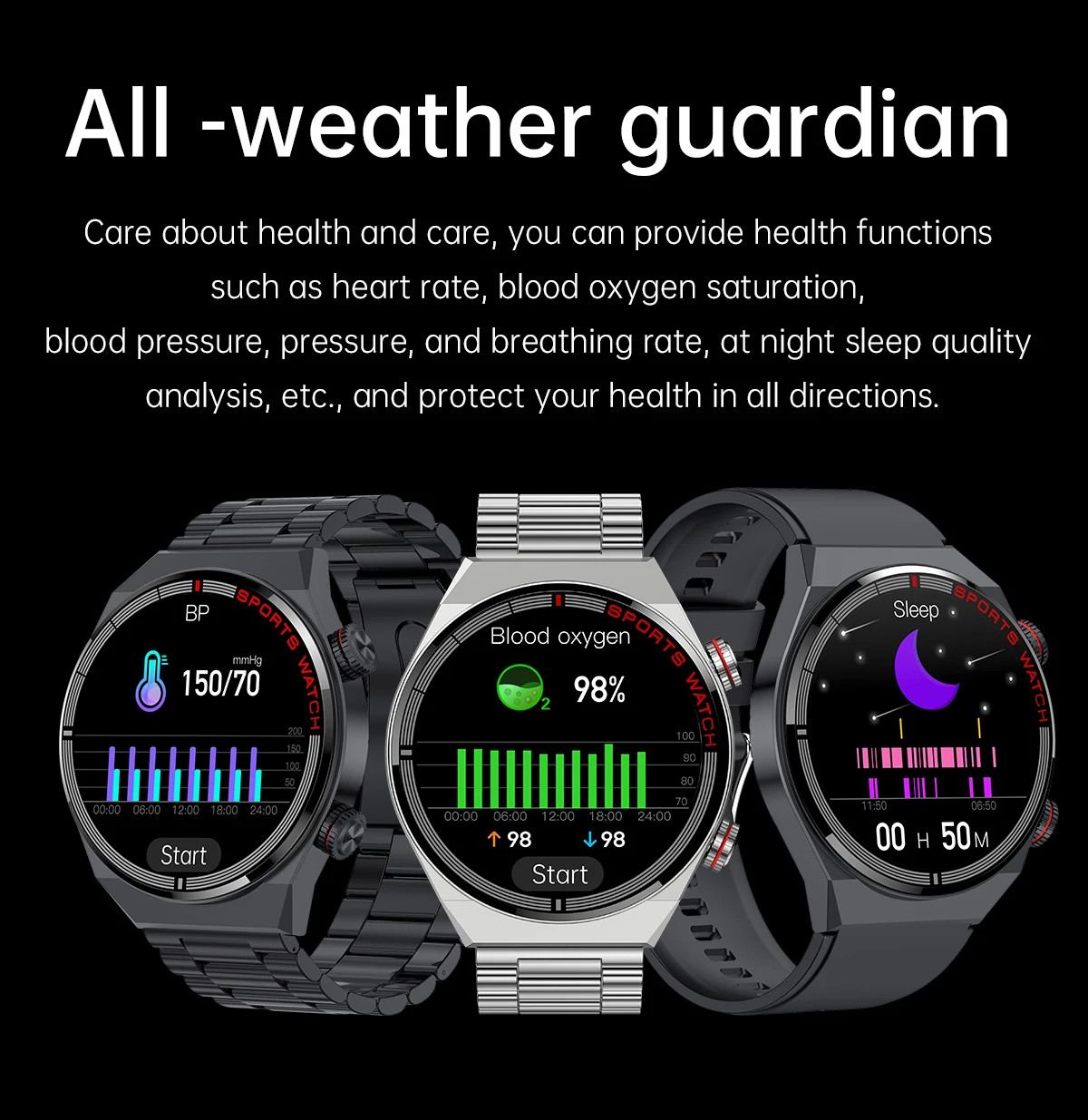QW39 Smartwatch NFC Android Contactless Payment 1.39 Inch Display ECG PPG