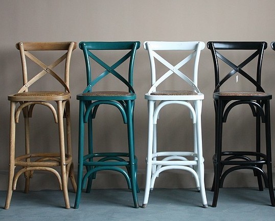 Contracted style 2018 New design barstool, with the solid wood make