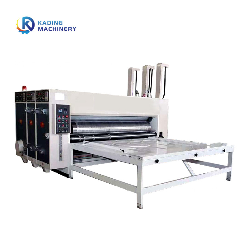 Semi Auto Chain Feeding Carton Box Printing Machine For Corrugated Box
