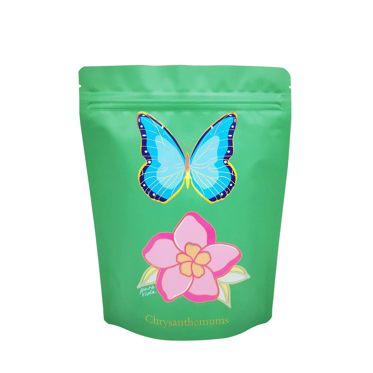 Luxury Design Glossy Spout UV Printed Custom Resealable Pouches With Zipper For Cosmetics Packaging