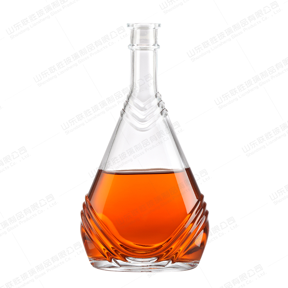 Customized Transparent Glass Bottle for Vodka Whiskey Gin Beverages 500ml 700ml 750ml
