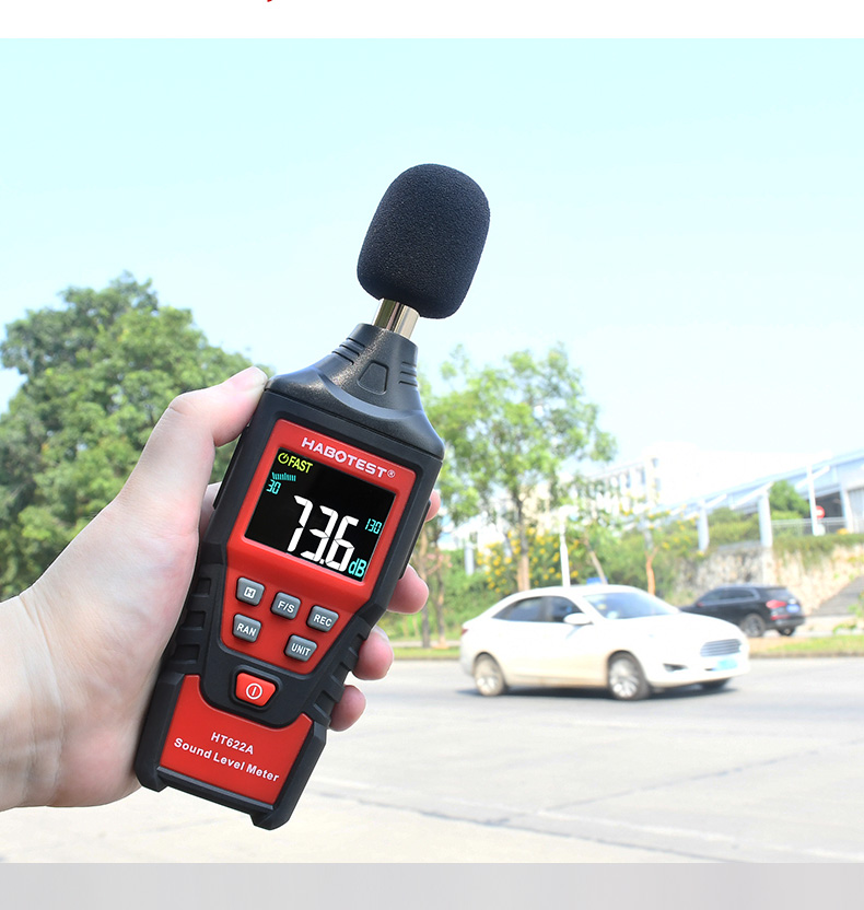 HT622A Digital Decibel Meter , 50dB Handheld Decibel Meter