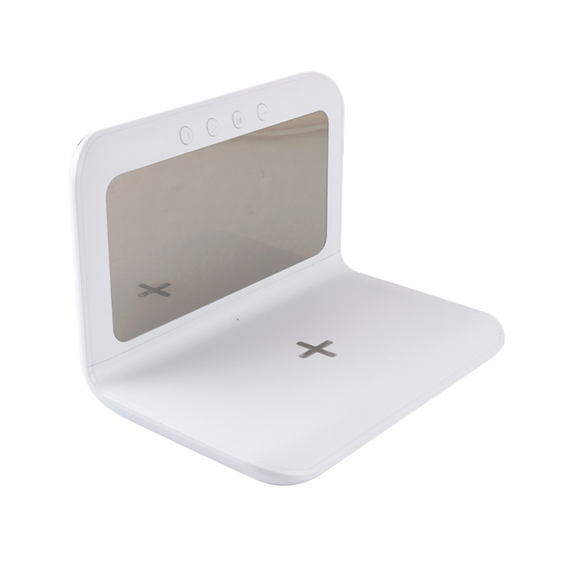 Plastic Collapsible Clock Wireless Charger White Color 20W Fast Speed